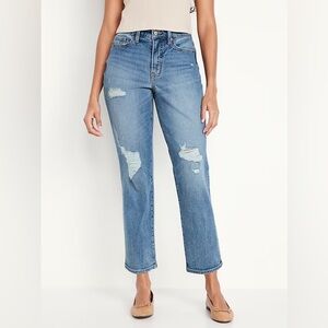 Old Navy Women's Straight Leg Jeans - Light Blue